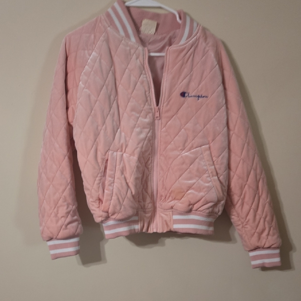 Champion Pink Varsity Jacket